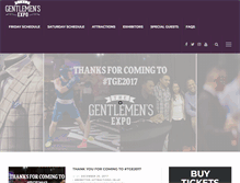 Tablet Screenshot of gentlemensexpo.com